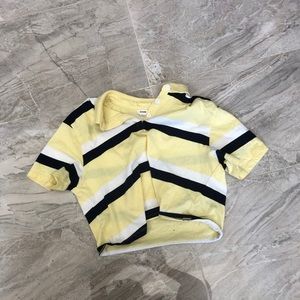 Garage cropped stripped polo